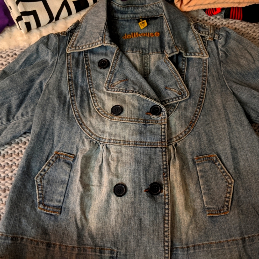 Double Breasted Jean Jacket